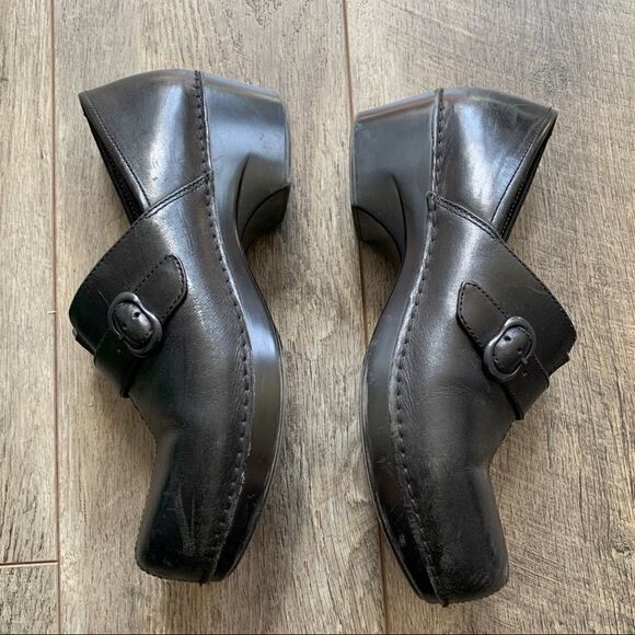Dansko Tamara Black Leather Slip on Clogs EUR 41 - Picture 5 of 10